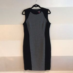Vince Camuto Black and White Sleeveless Dress